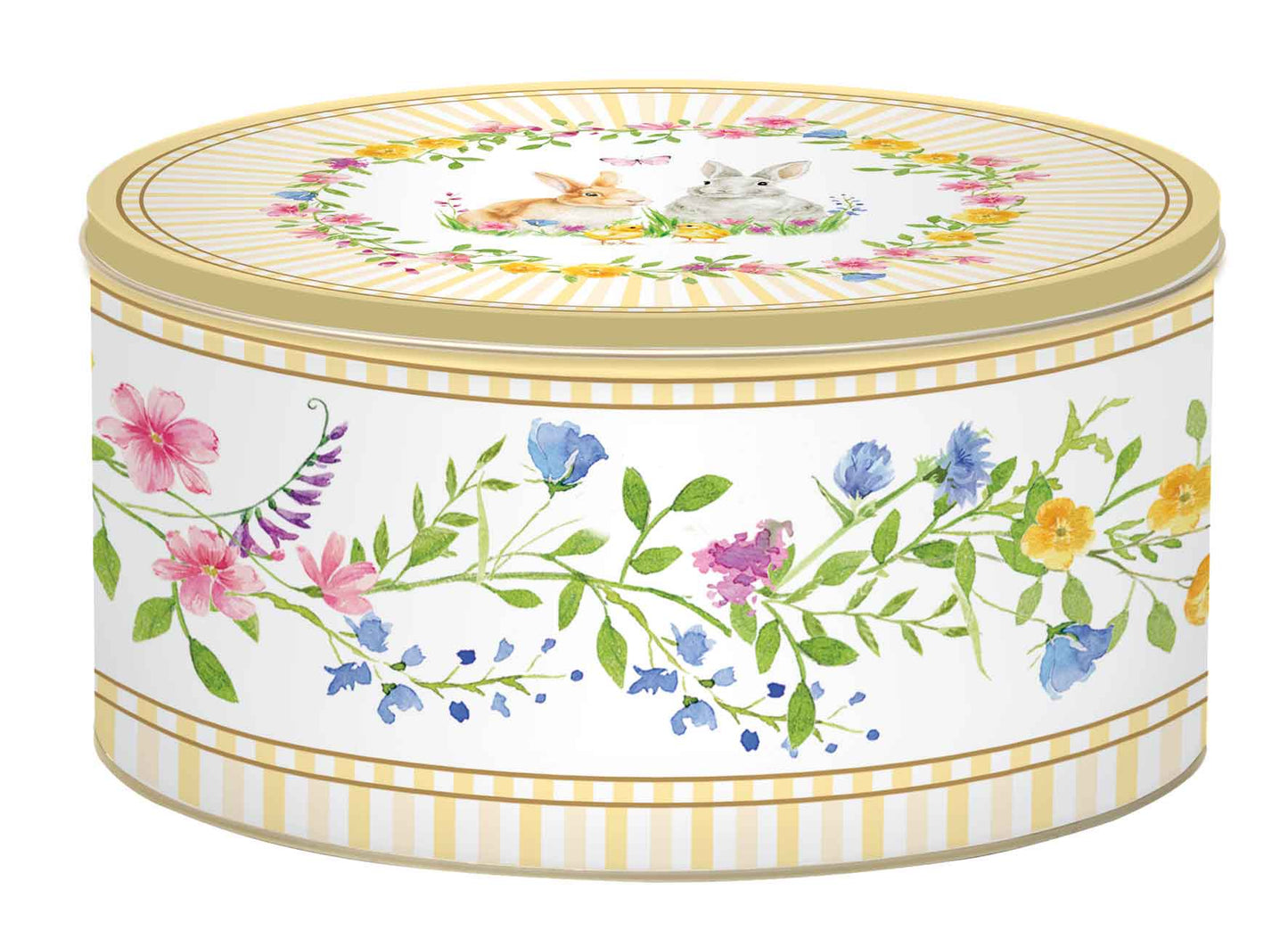 Conjunto de 3 caixas de lata Coelhos