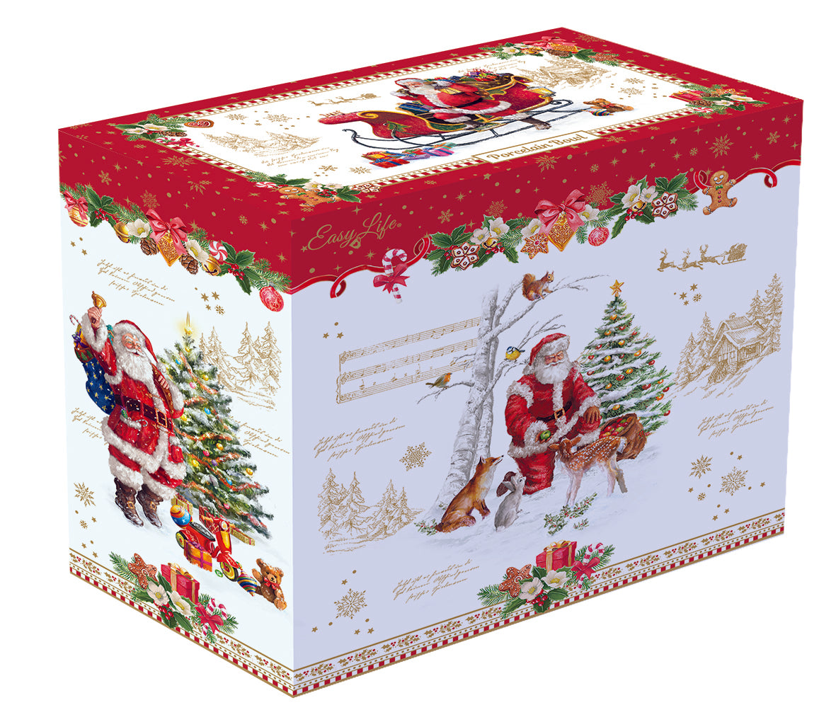 Taça Porcelana Christmas Memories 20cm com Caixa