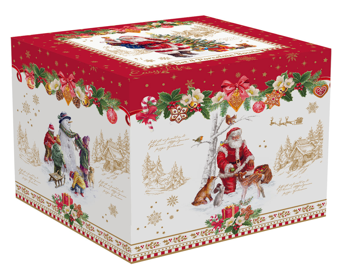 Conjunto 4 Taças Porcelana Christmas Memories 11cm com Caixa