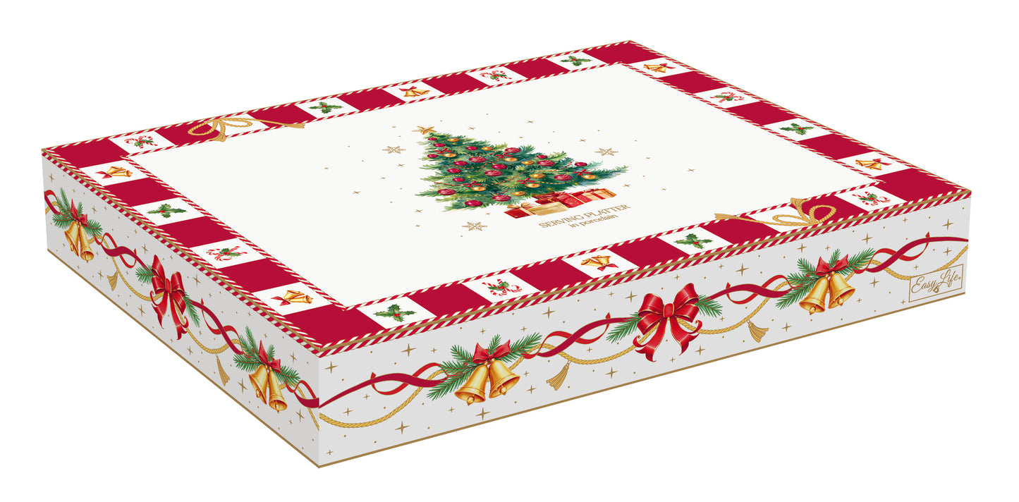 Travessa Árvore CTAL Porcelana 21,5x28,5cm com Caixa