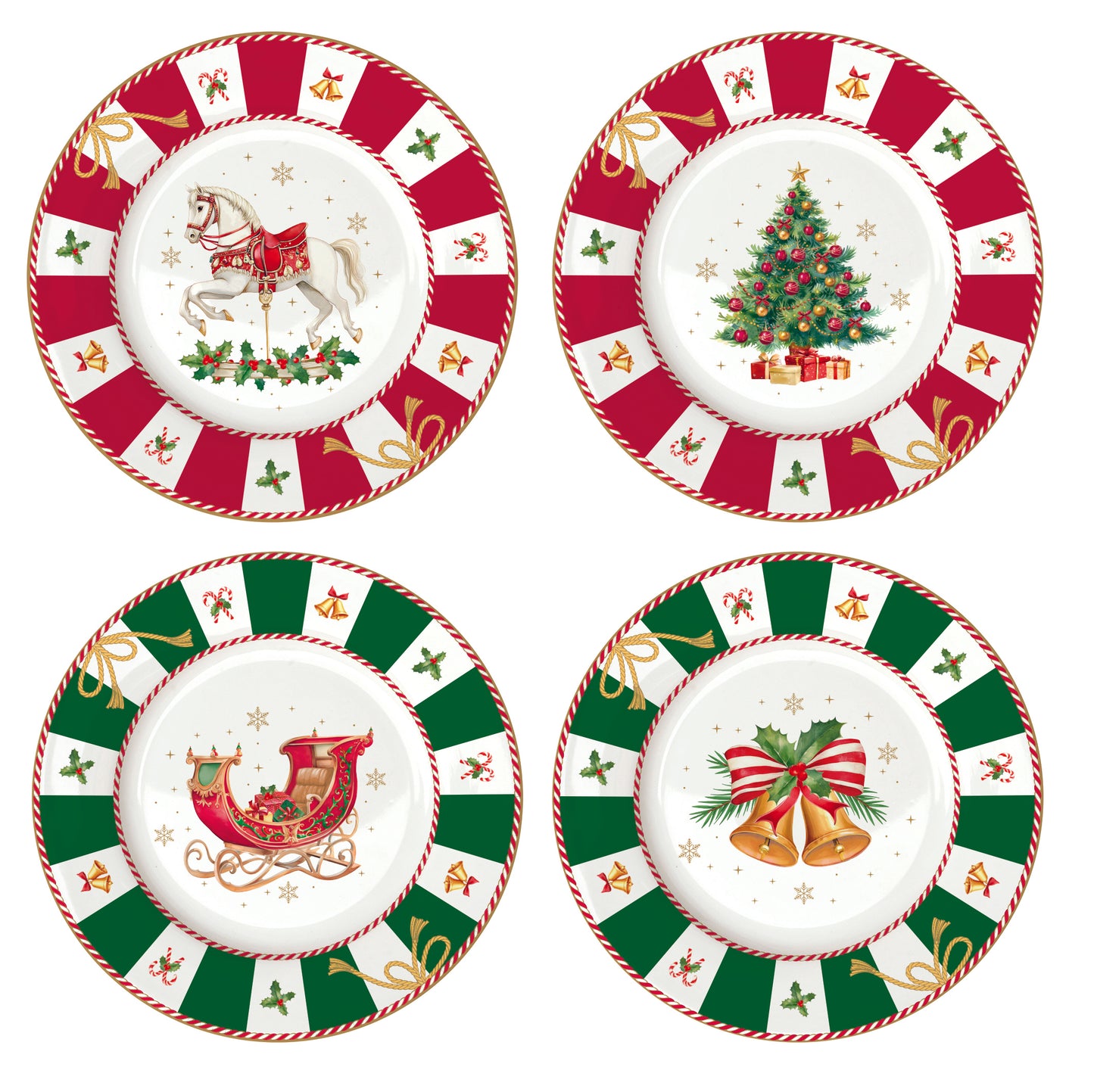 Conjunto 4 Pratos Sobremesa CTAL 19cm com Caixa