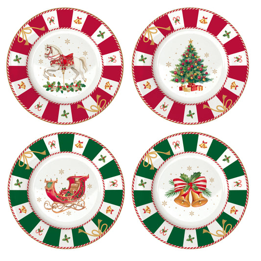 Conjunto 4 Pratos Sobremesa CTAL 19cm com Caixa