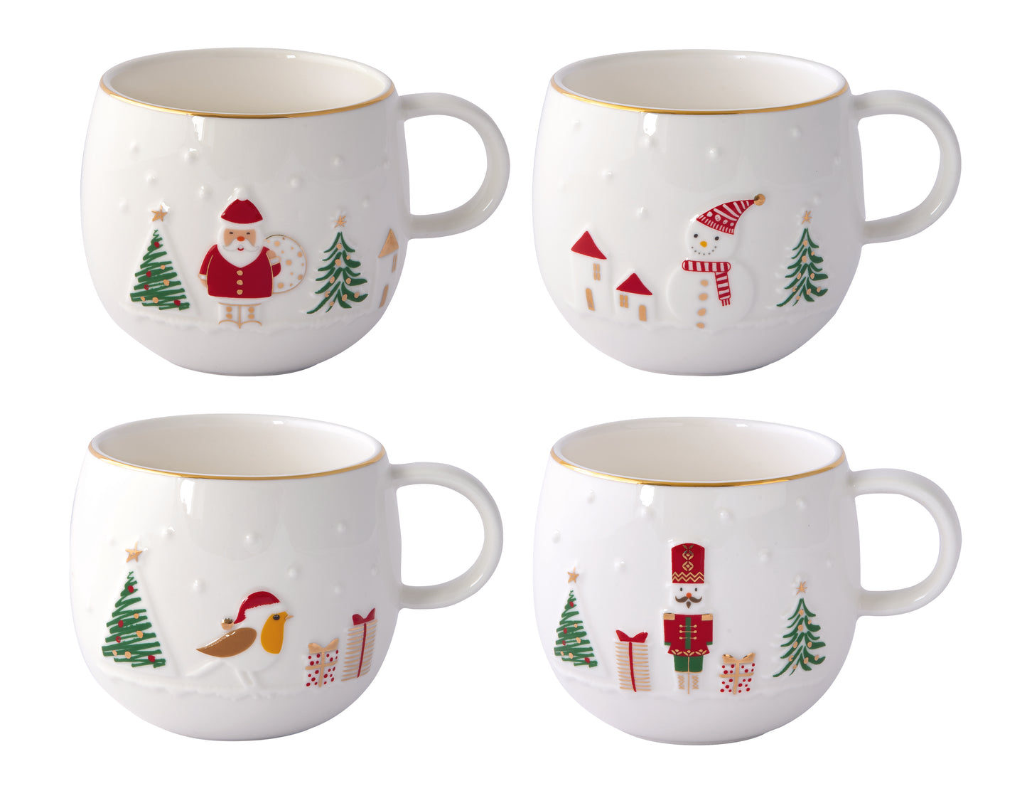 Mug Porcelana 400ml Let it Snow com Caixa