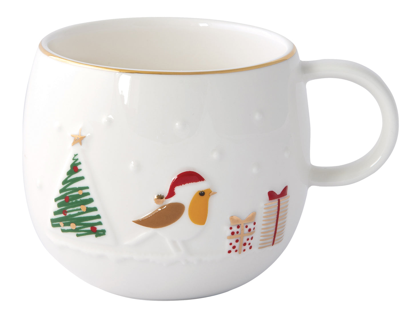 Mug Porcelana 400ml Let it Snow com Caixa
