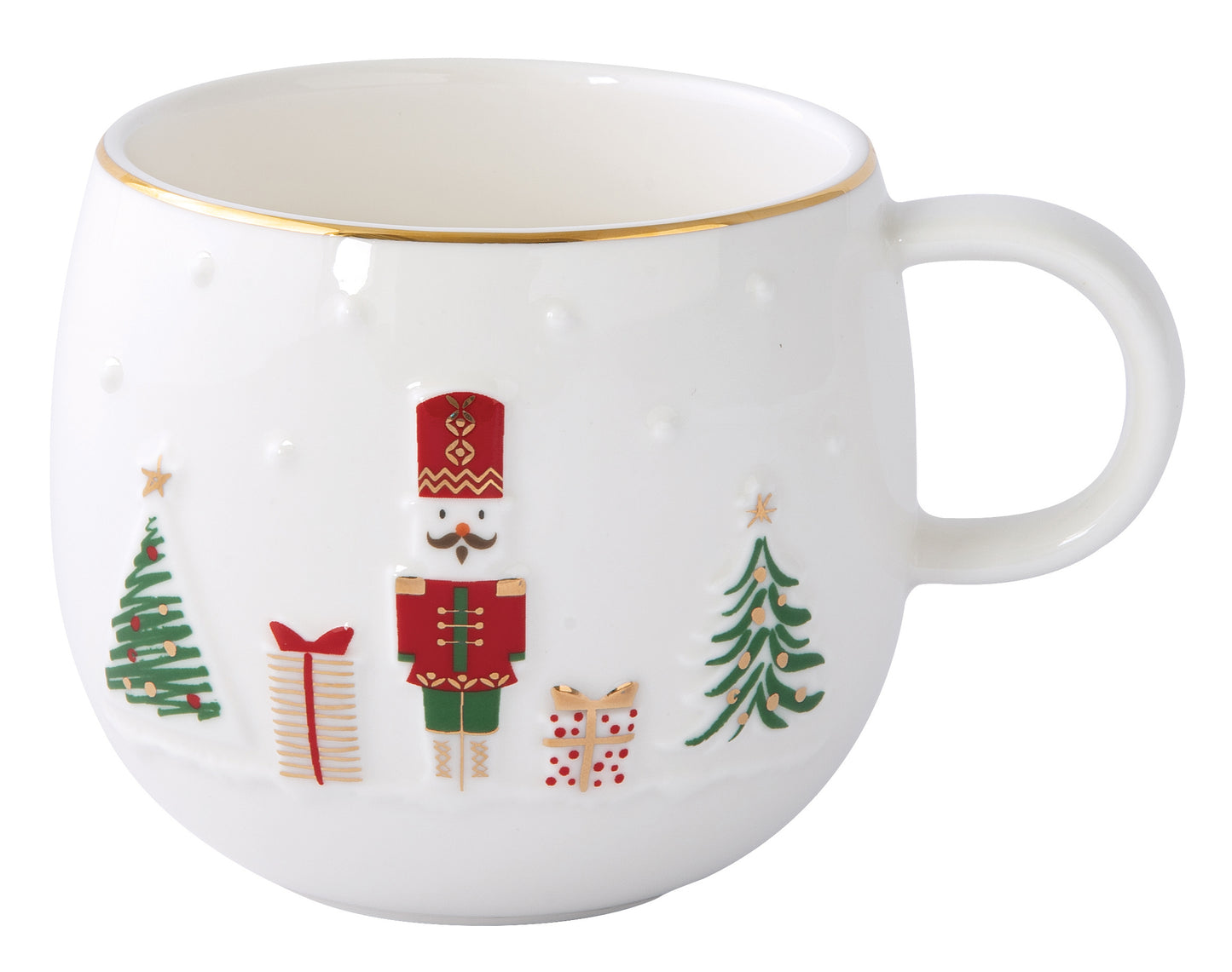 Mug Porcelana 400ml Let it Snow com Caixa