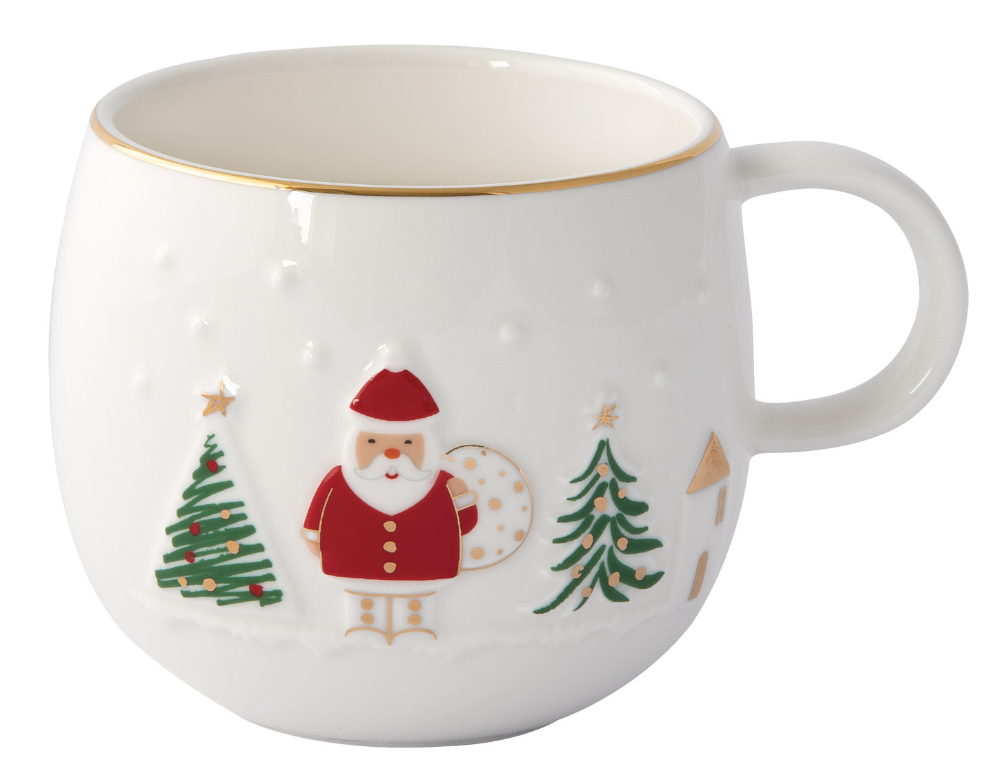 Mug Porcelana 400ml Let it Snow com Caixa