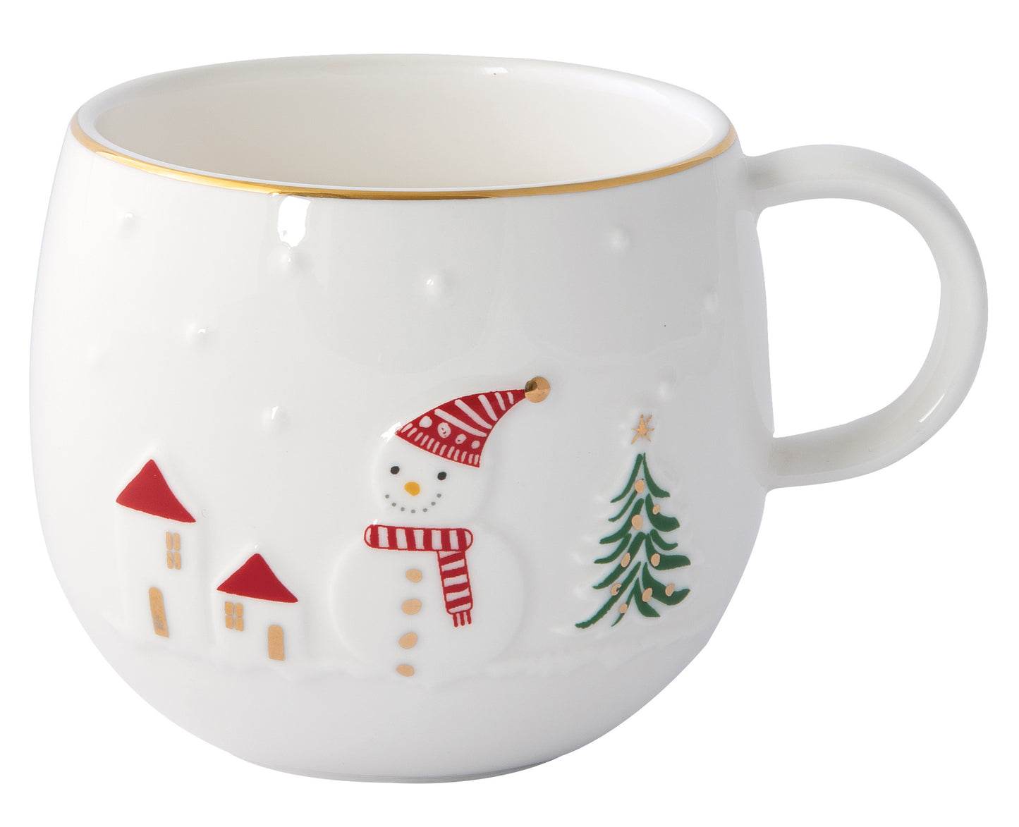 Mug Porcelana 400ml Let it Snow com Caixa