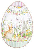Prato Porcelana em forma de Ovo 30 X 21 cm