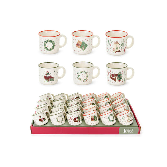 Caneca de café 100ml com motivos de Natal