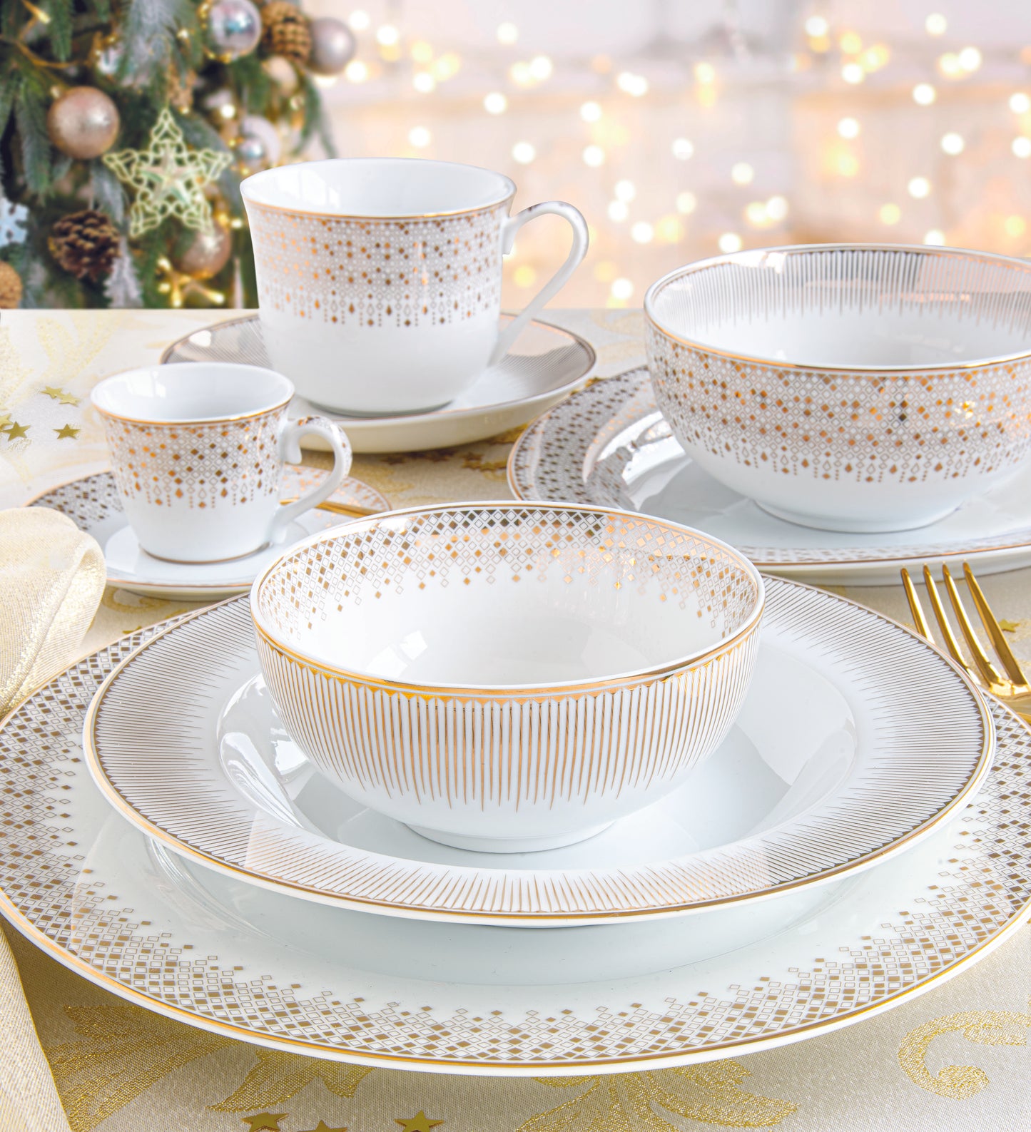 Prato Sobremesa Festive Porcelana 19cm