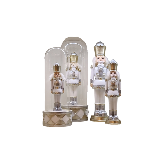 Soldados decorativos vintage em madeira - peça de coleção artesanal