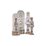 Soldados decorativos vintage em madeira - peça de coleção artesanal