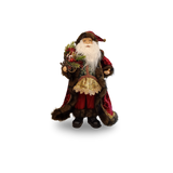 Pai Natal Vermelho e Castanho 30cm