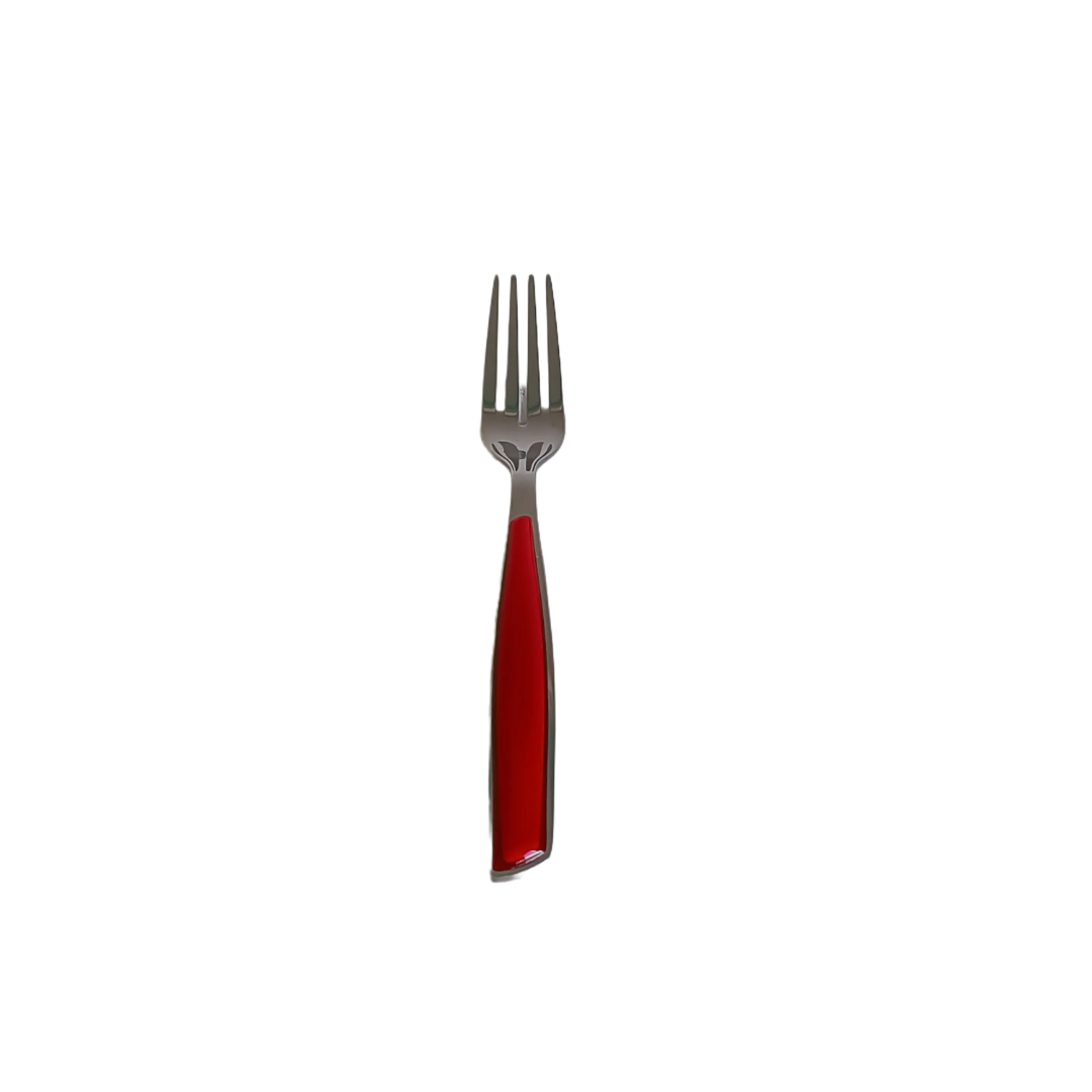 Garfo de mesa Glamour vermelho