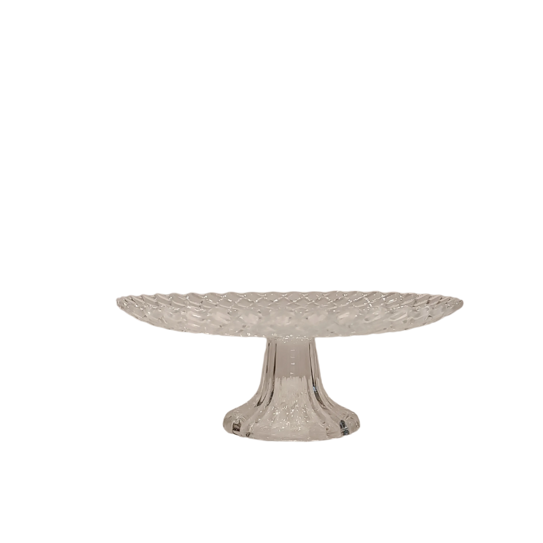 Prato com pé de de vidro