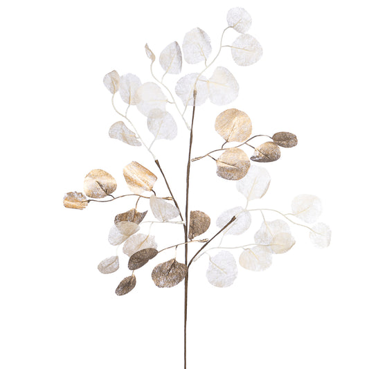 Aste Pétalas Creme e Douradas 70cm