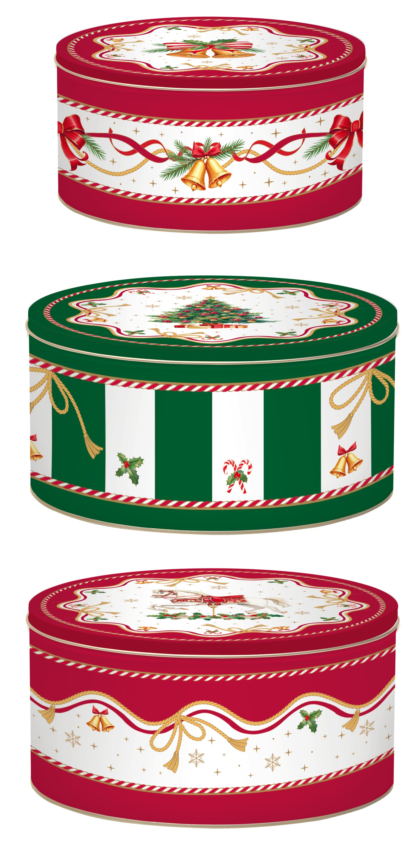 Conjunto 3 Caixas Biscoitos 13,5-19,5cm