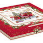 Prato Servir Porcelana Christmas Memories 30x30cm com Caixa