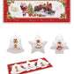 Prato Servir Aperitivos Christmas Memories 36x16cm com Caixa