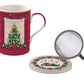 Caneca Fine China 350ml Infusor Festive Avenue com Caixa