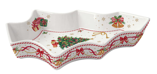 Travessa Árvore CTAL Porcelana 21,5x28,5cm com Caixa