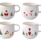 Mug Porcelana 400ml Let it Snow com Caixa