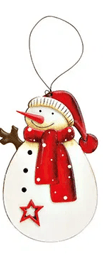 Boneco de neve p/pendurar - Cristina Decors