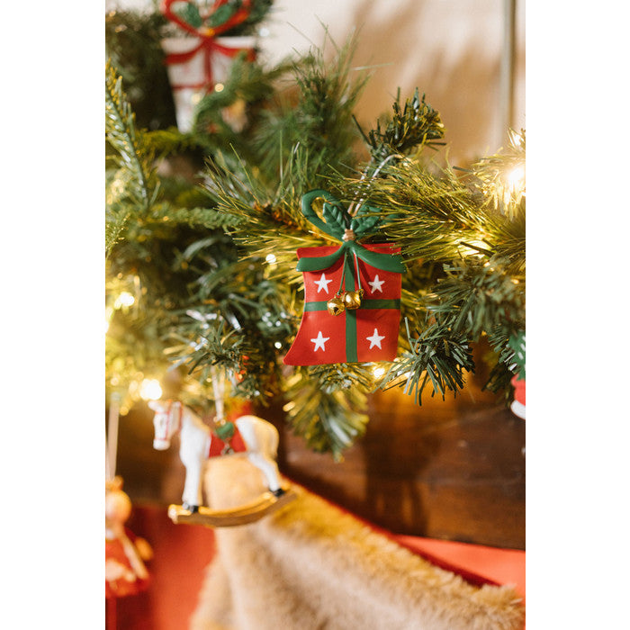 Enfeite Presente em metal 6 X 9 cm