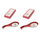 Descanso de colher em porcelana com caixa