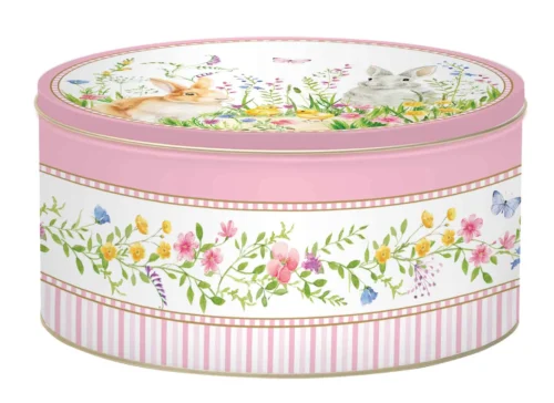 Conjunto de 3 caixas de lata Coelhos