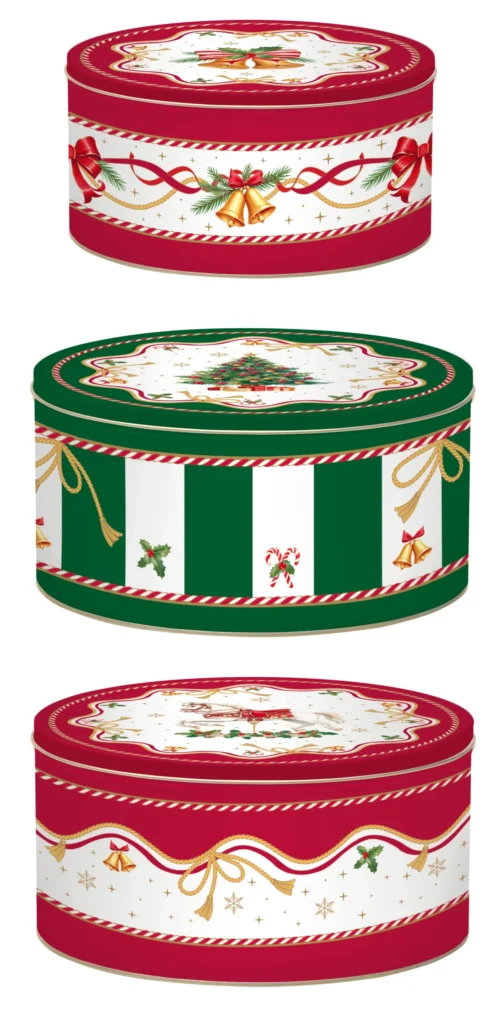 Conjunto 3 Caixas Biscoitos 13,5-19,5cm