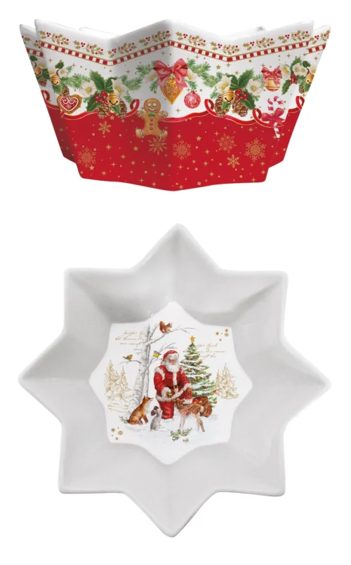 Taça Porcelana Christmas Memories 20cm com Caixa