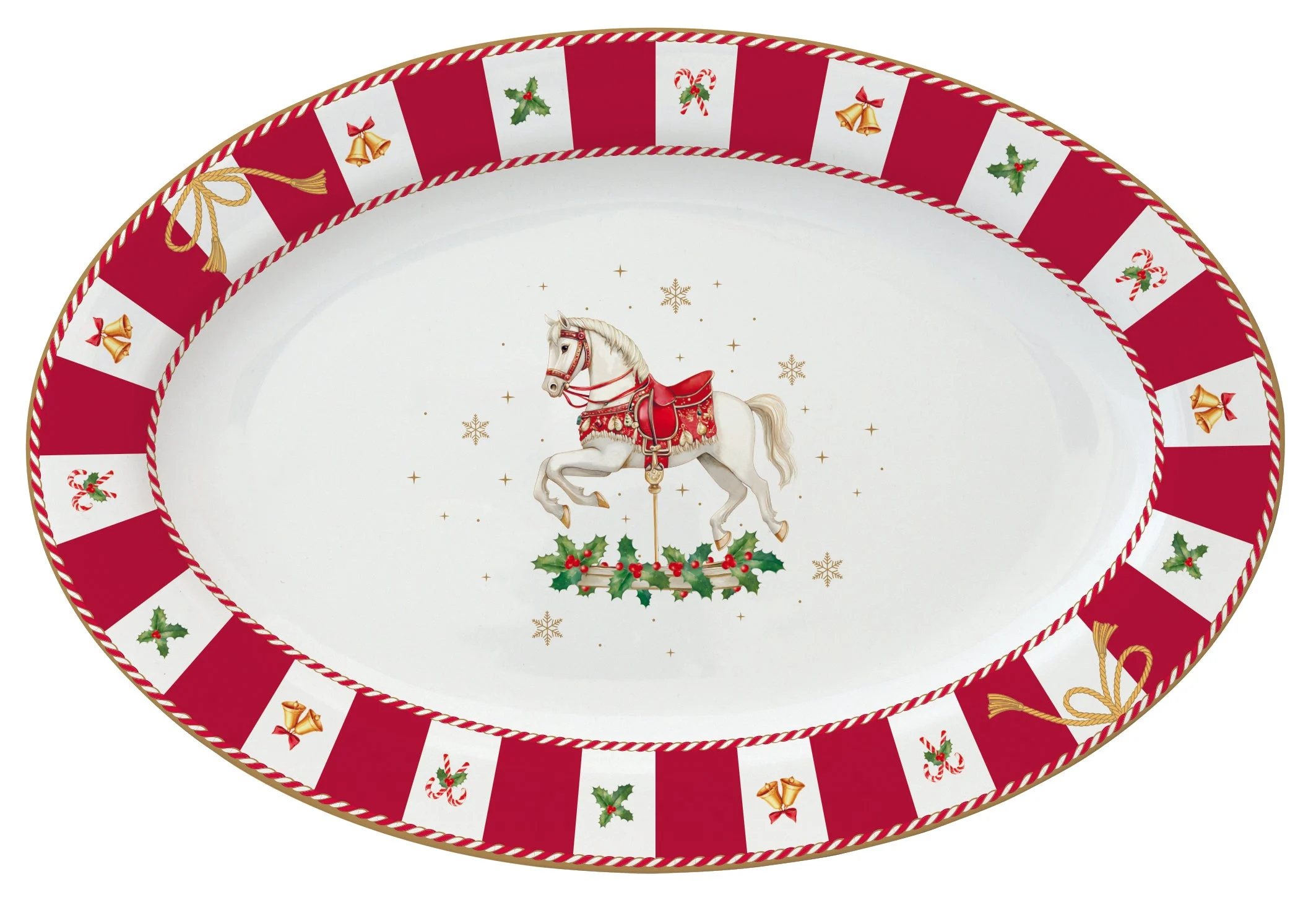 Travessa Oval CTAL Porcelana 35x23,5cm com Caixa