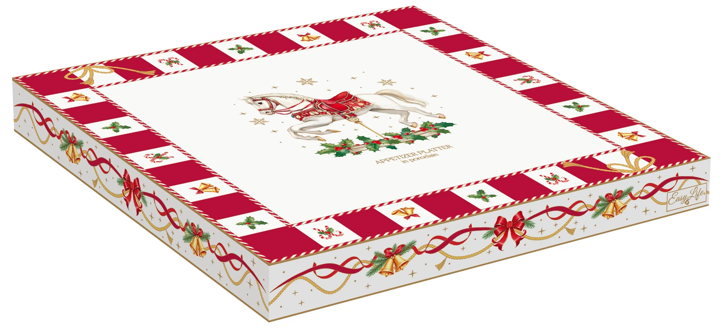 Prato Aperitivos CTAL Porcelana 25x25cm com Caixa - Image 2