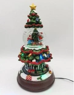 Globo de Neve numa Árvore de Natal