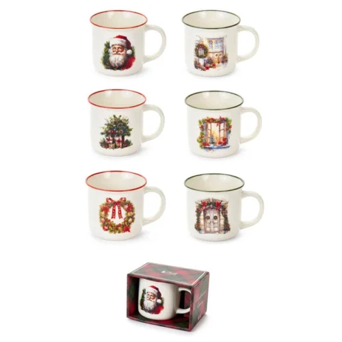 Caneca   Christmas coming  9,4 X 7,2 X 8,7 cm