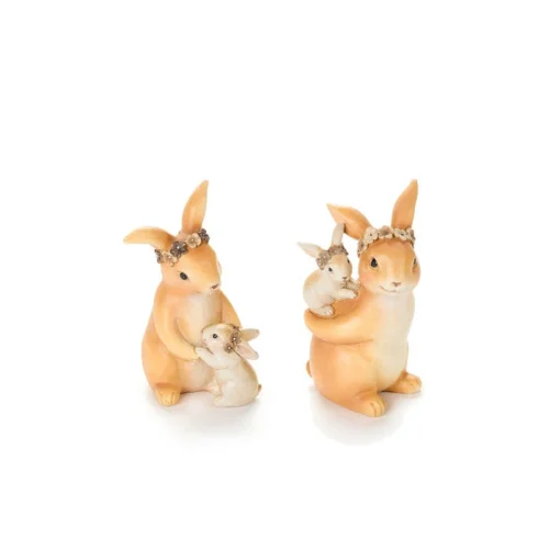 Coelhos em resina 12.50cm