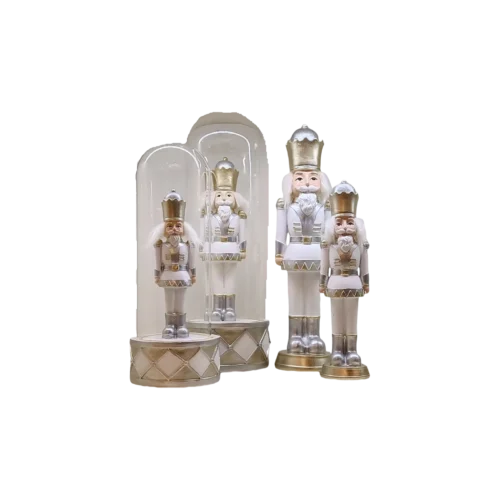 Soldados decorativos vintage em madeira - peça de coleção artesanal