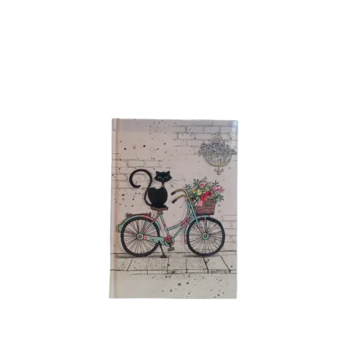 Bloco de notas com gato