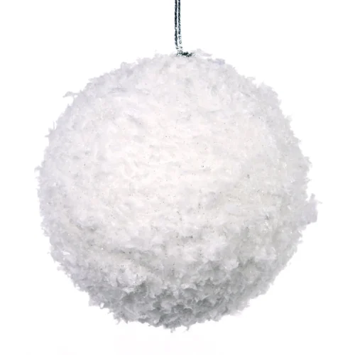 Bola floco branca 8 cm