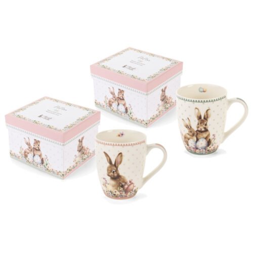 Caneca com coelho 350ml em caixa