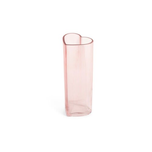 Jarra em vidro rosa 11 X 11 X 28 cm