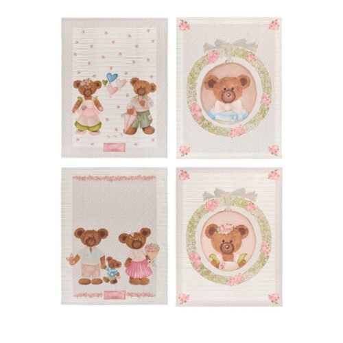 Pano da louça com Ursos50 X 70 cm