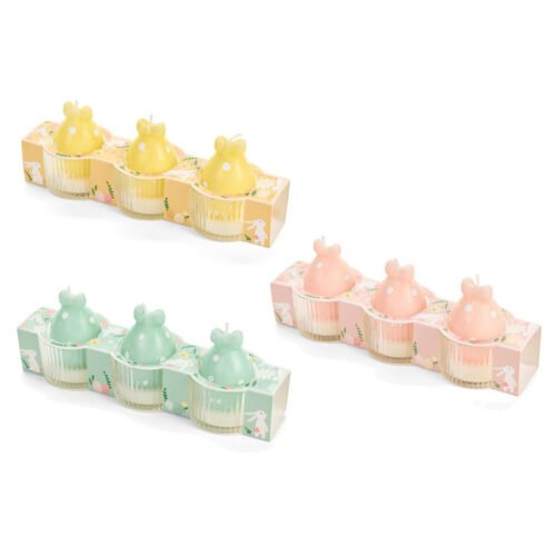 Conjunto de 3 velas ovo 5.3 X 3.5 cm