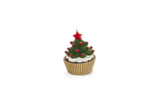Vela Cupcake Árvore de Natal 9 cm