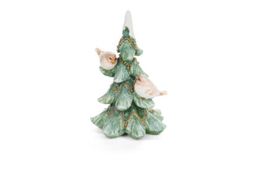 Árvore de Natal com pássaros 11x10,50 x 16 cm