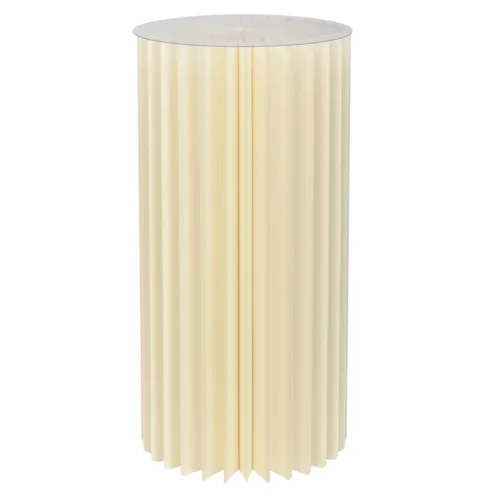 Mesa alta Honeycomb em papel/cartão branca