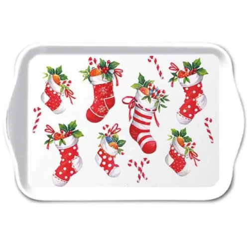 Tabuleiro pequeno Meias de Natal